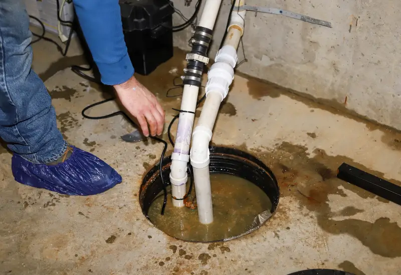 A sump pump replacement in Illinois